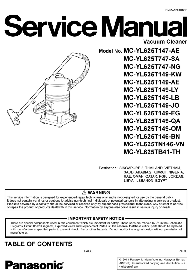Panasonic MC-YL625T147-AE Service manual