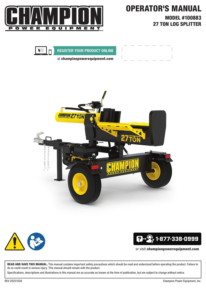 Champion 100883 Operator's manual