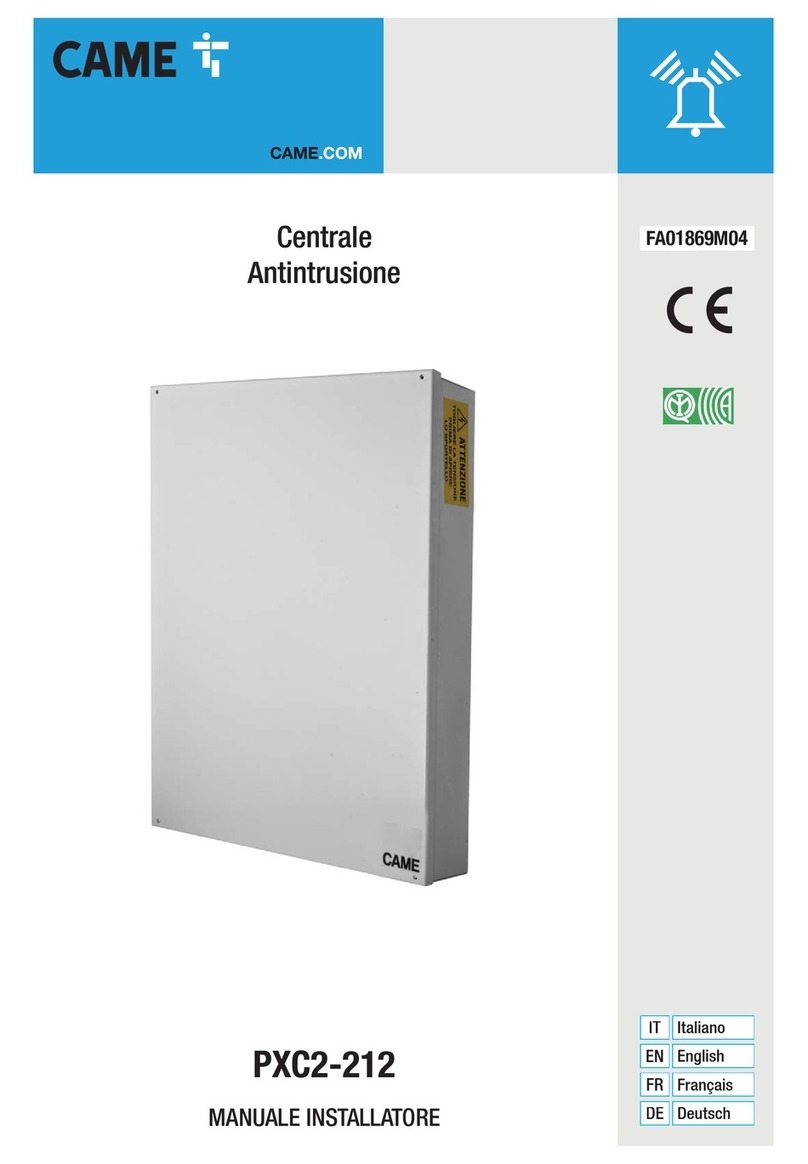 CAME PXC2-32 User guide