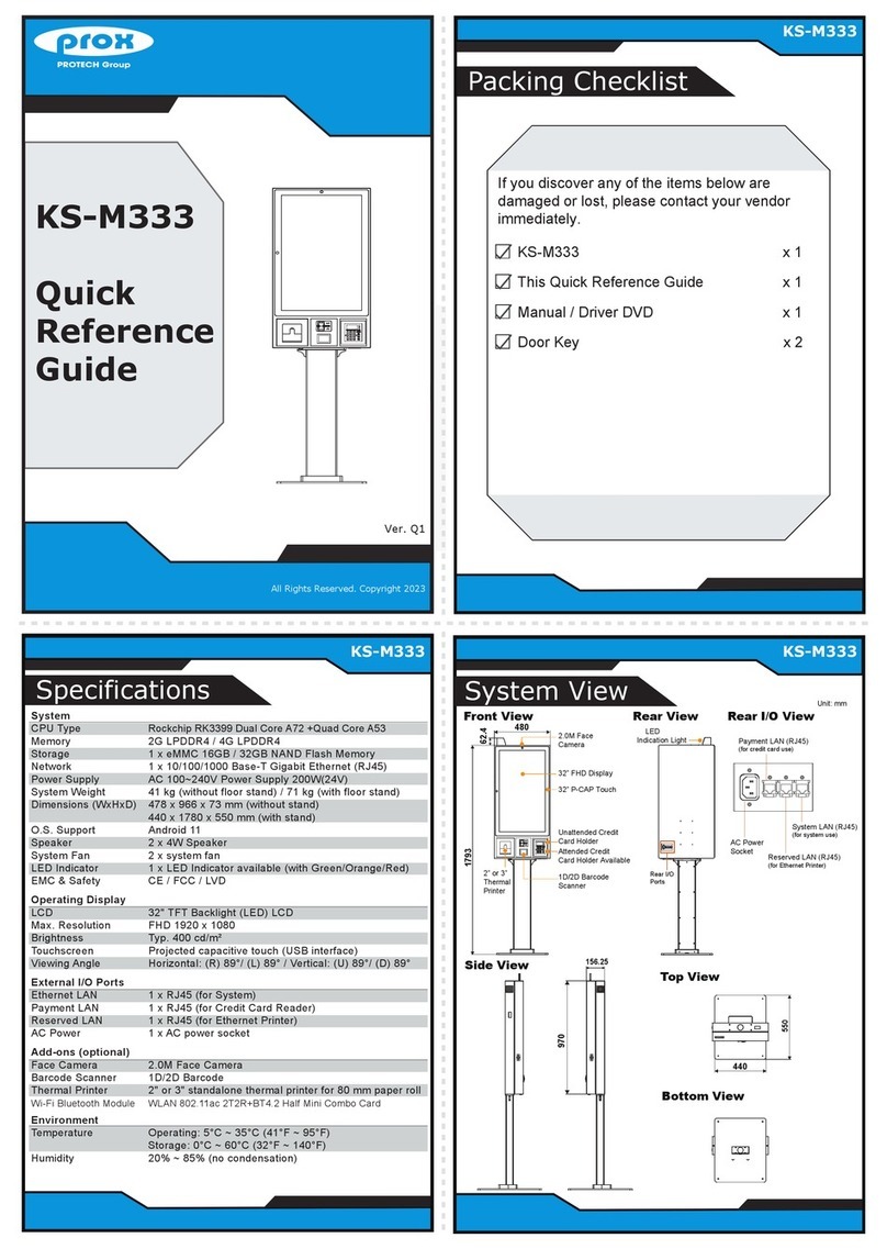 protech prox KS-M333 Quick reference guide