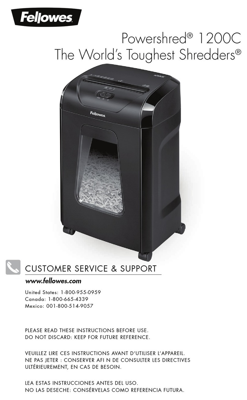 Fellowes Powershred 1200C User manual
