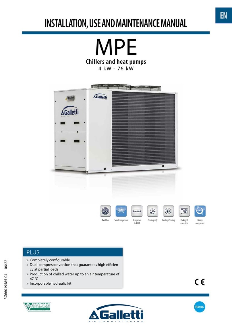 Galletti MPE Instructions for installation, use and maintenance manual