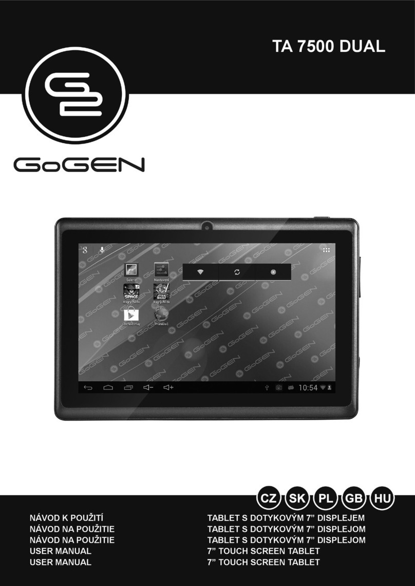 Gogen TA 7500 DUAL user manual