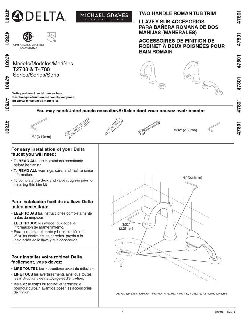 Delta T2788 quick start guide