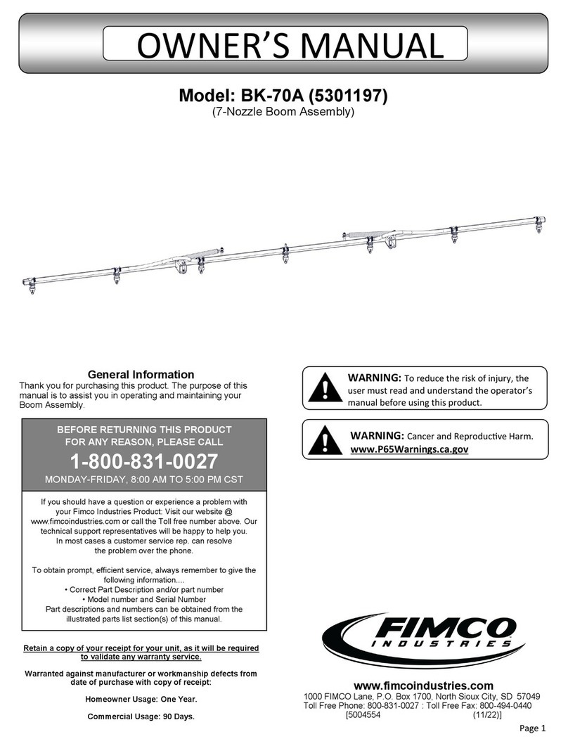 Fimco BK-70A User manual