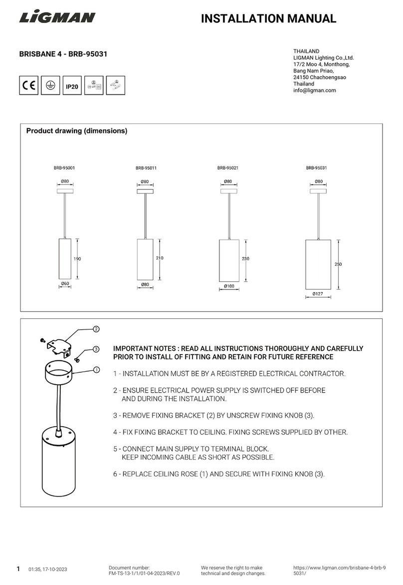 LIGMAN BRISBANE 4 installation manual
