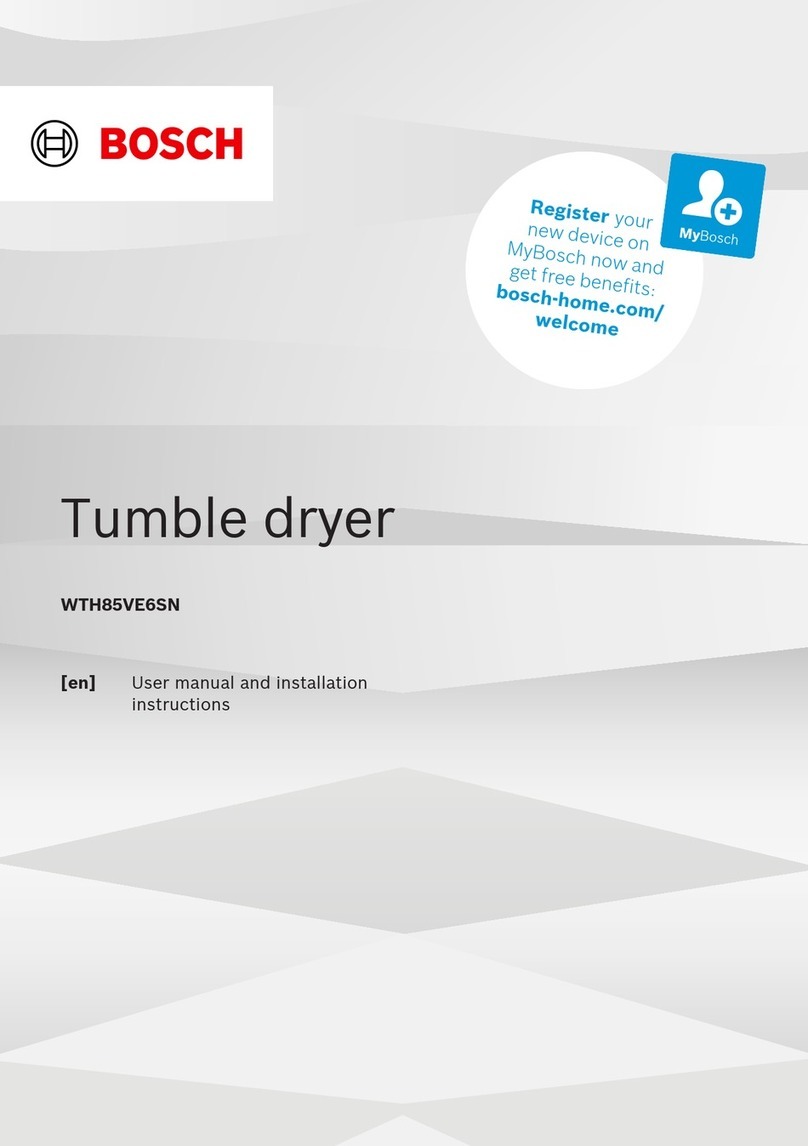 Bosch WTH85VE6SN User manual
