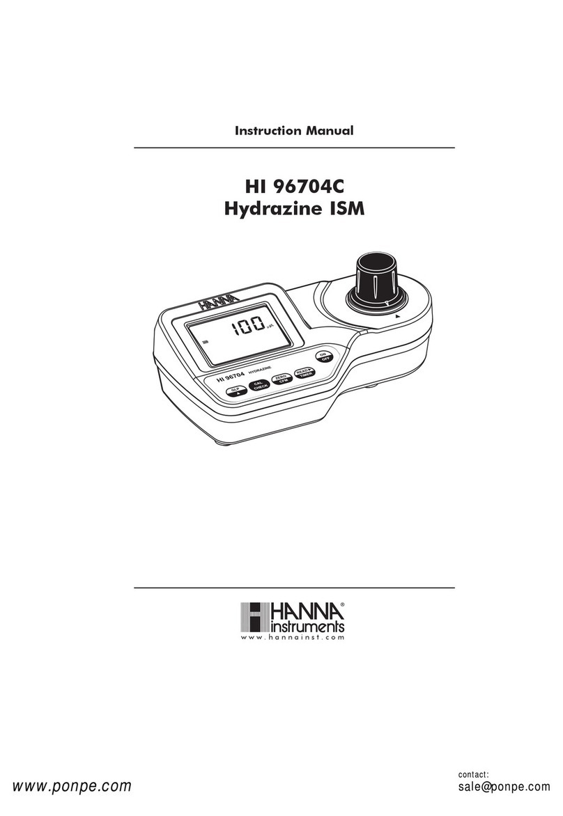 Hanna Instruments HI96704C User manual Hanna Instruments HI96704C User manual