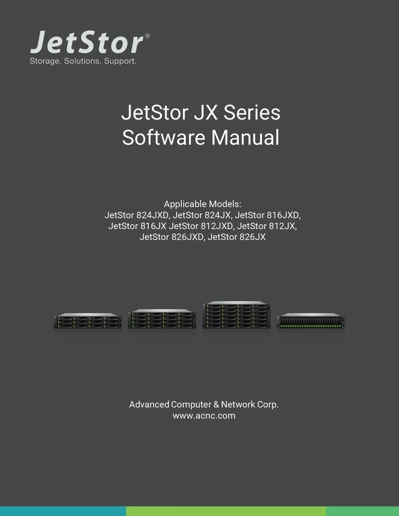 JetStor 824JXD Software manual