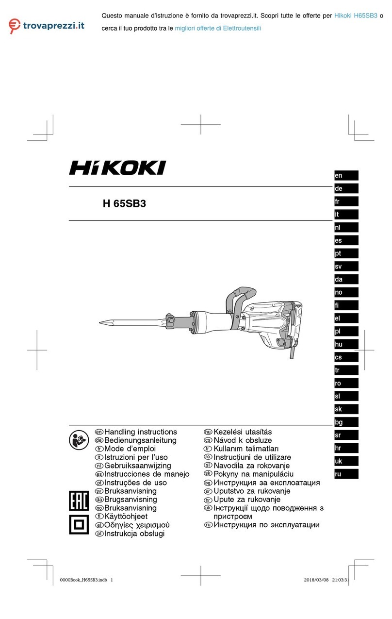 HIKOKI H 65SB3 User manual