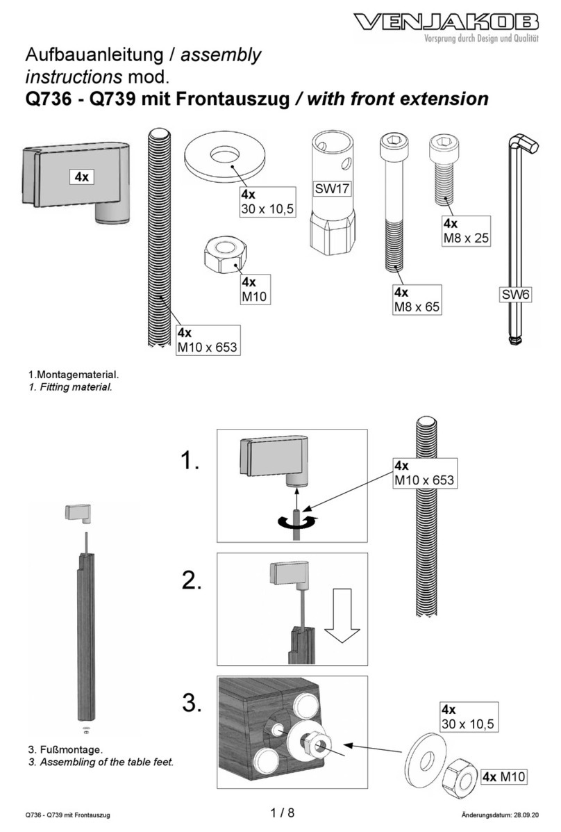 Venjakob Q736 User manual