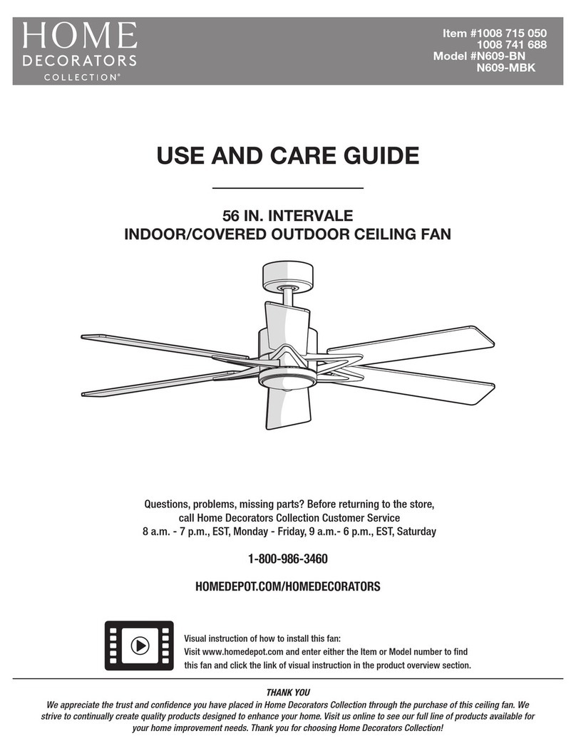 Home Decorators Collection N609-BN Use and care guide