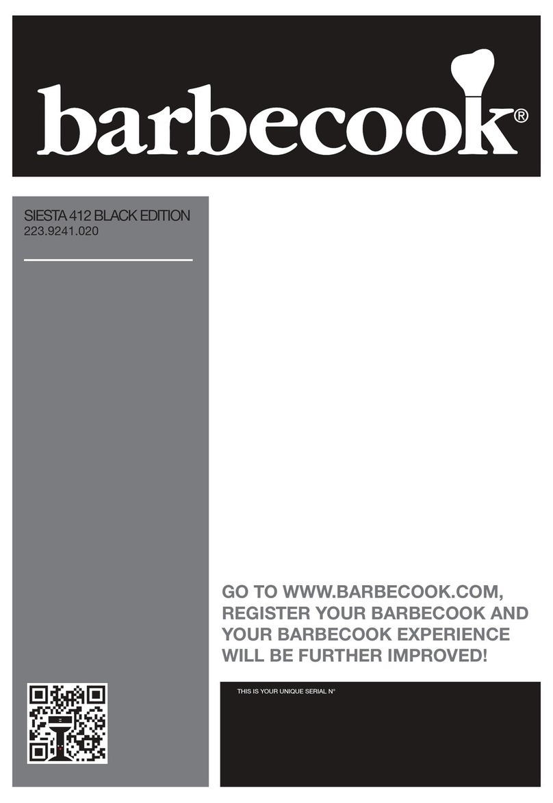 Barbecook SIESTA 412 BLACK EDITION User manual
