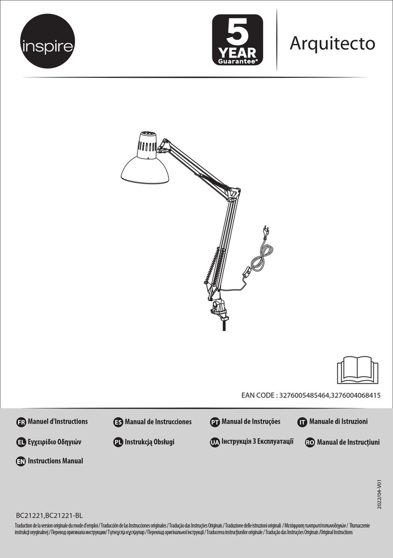 Inspire BC21221-BL instruction manual Inspire BC21221-BL instruction manual