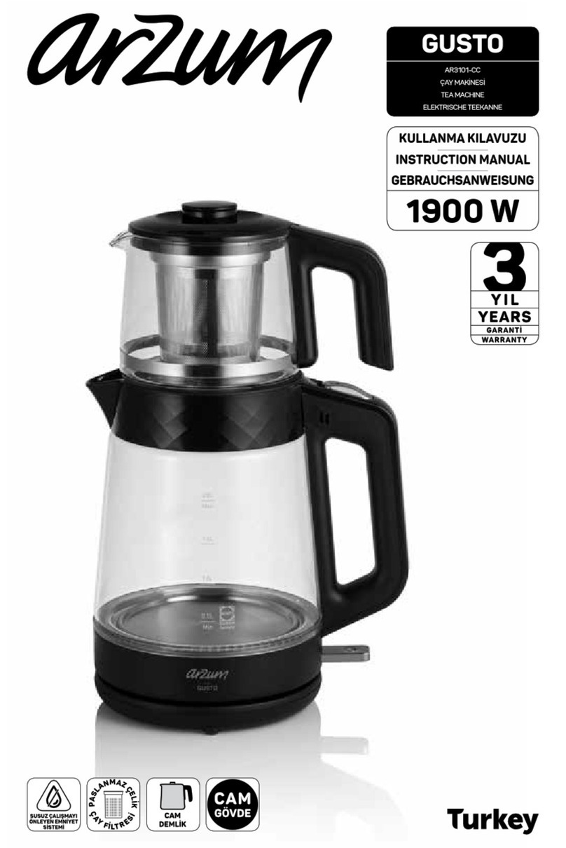 Arzum GUSTO AR3101-CC instruction manual