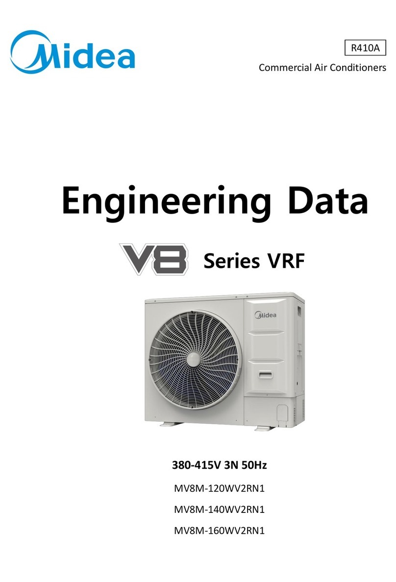 Midea MV8M-120WV2RN1 Dimension Guide Midea MV8M-120WV2RN1 Dimension Guide