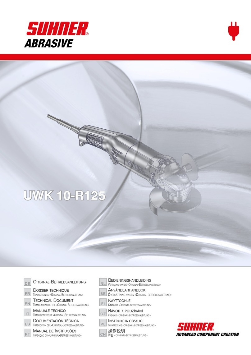 SUHNER ABRASIVE UWK 10-R125 Technical manual