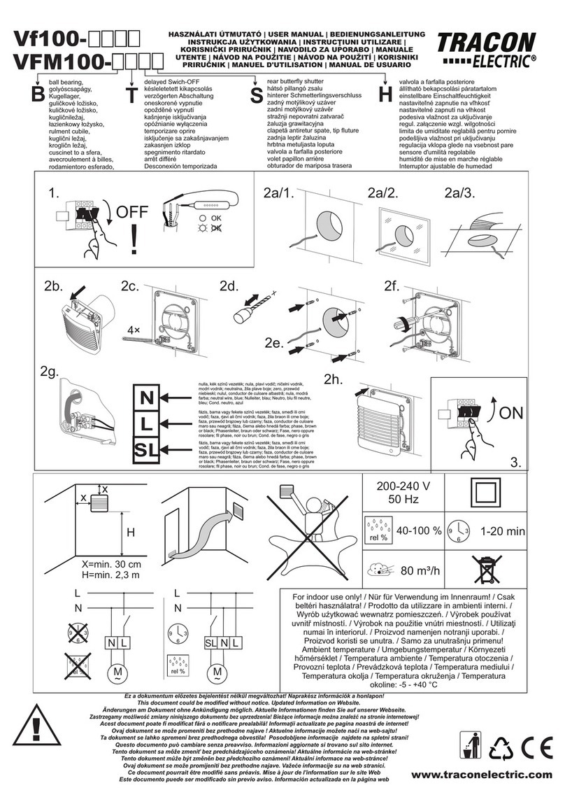 Tracon Electric VF100 Series User manual