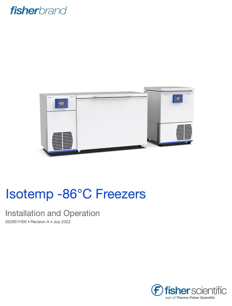 Fisher Scientific Isotemp -86 C Installation and operation manual