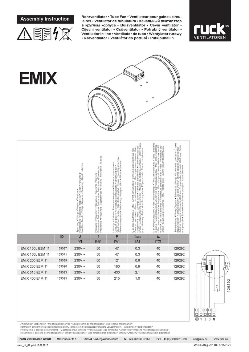 Ruck Ventilatoren EMIX Assembly instruction