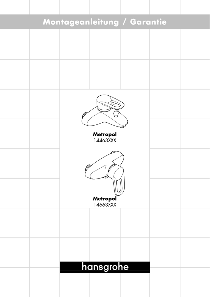 Hans Grohe Metropol 14463 Series quick start guide