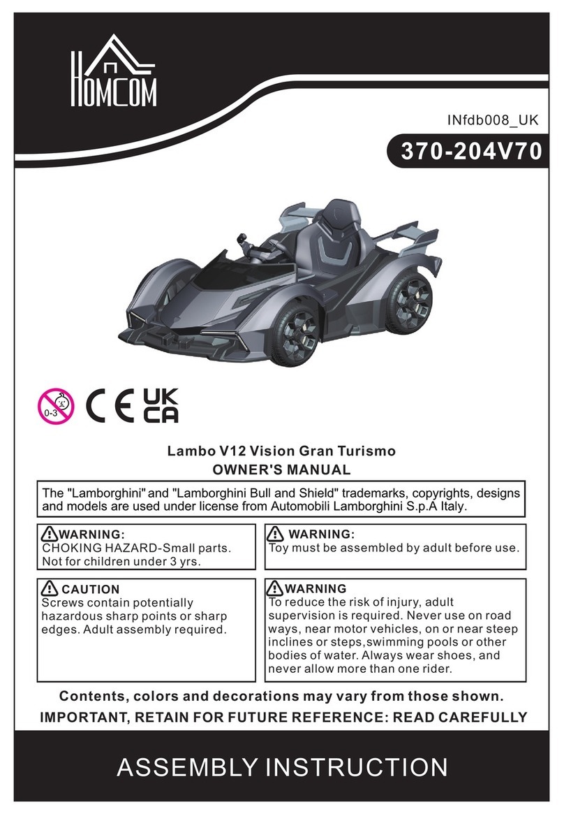 HOMCOM 370-204V70 Assembly instruction HOMCOM 370-204V70 Assembly instruction
