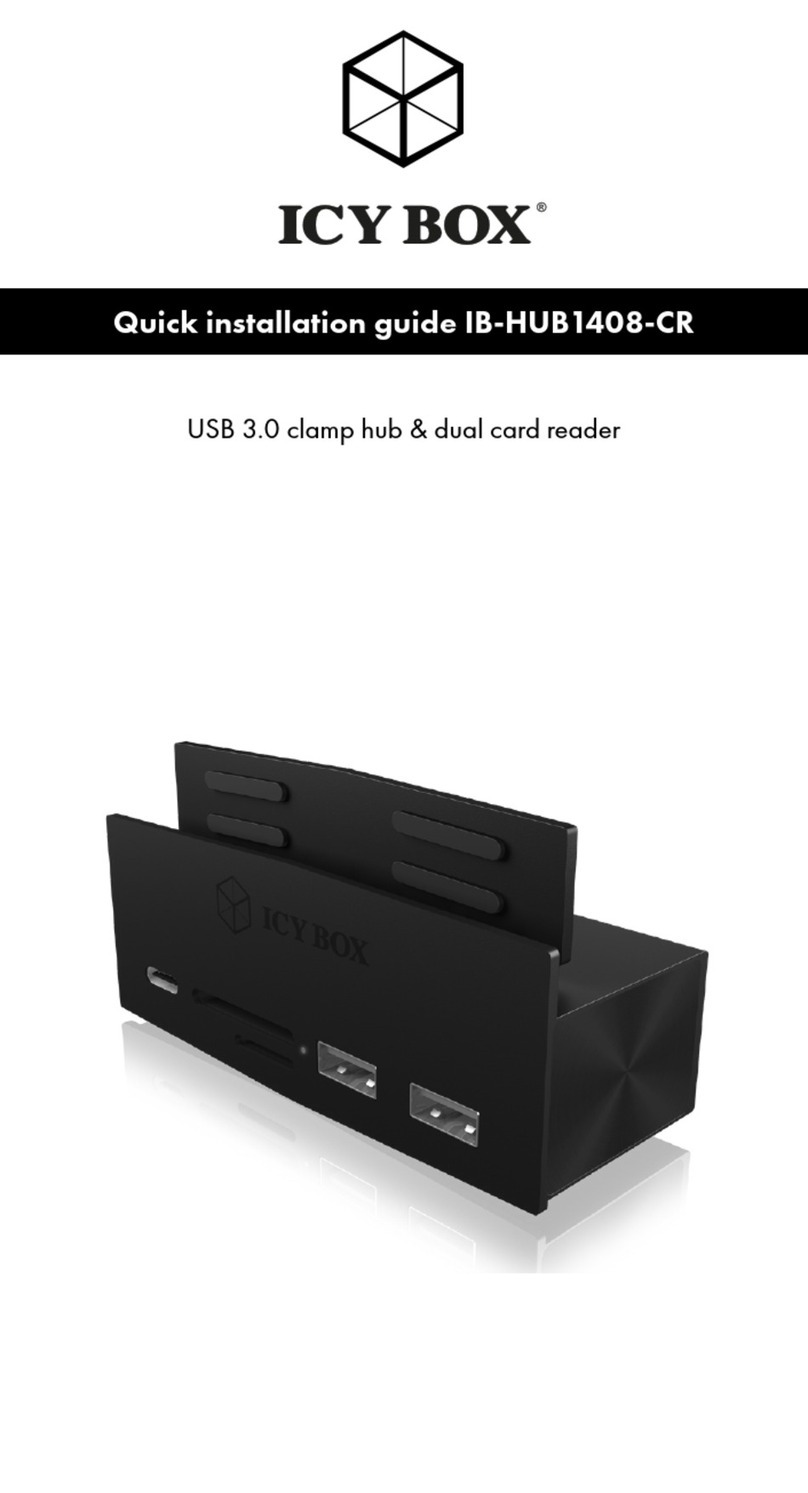 Icy Box IB-HUB1408-CR User manual Icy Box IB-HUB1408-CR User manual