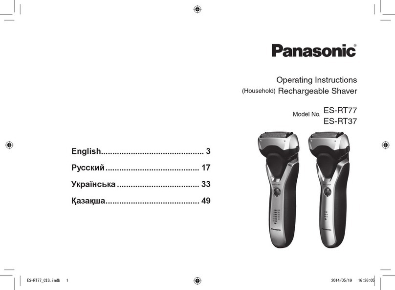 Panasonic ES-RT77 operating instructions