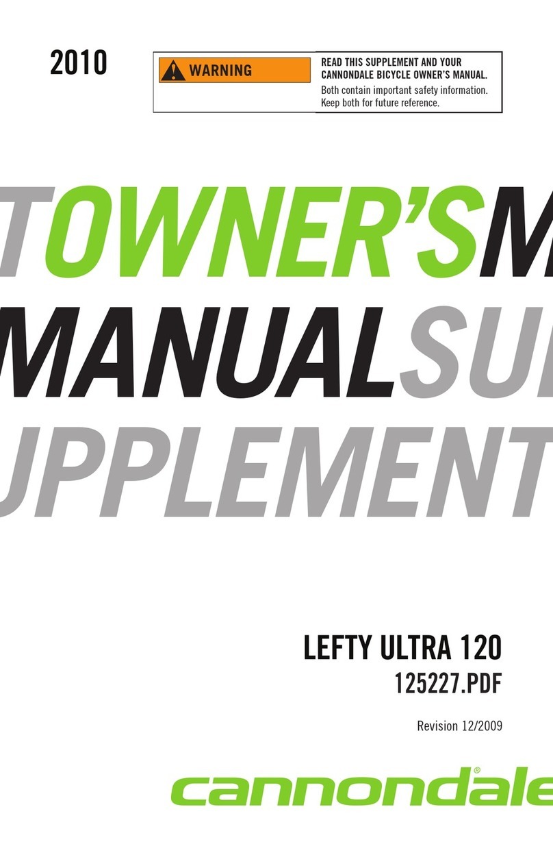Cannondale LEFTY ULTRA 120 User manual