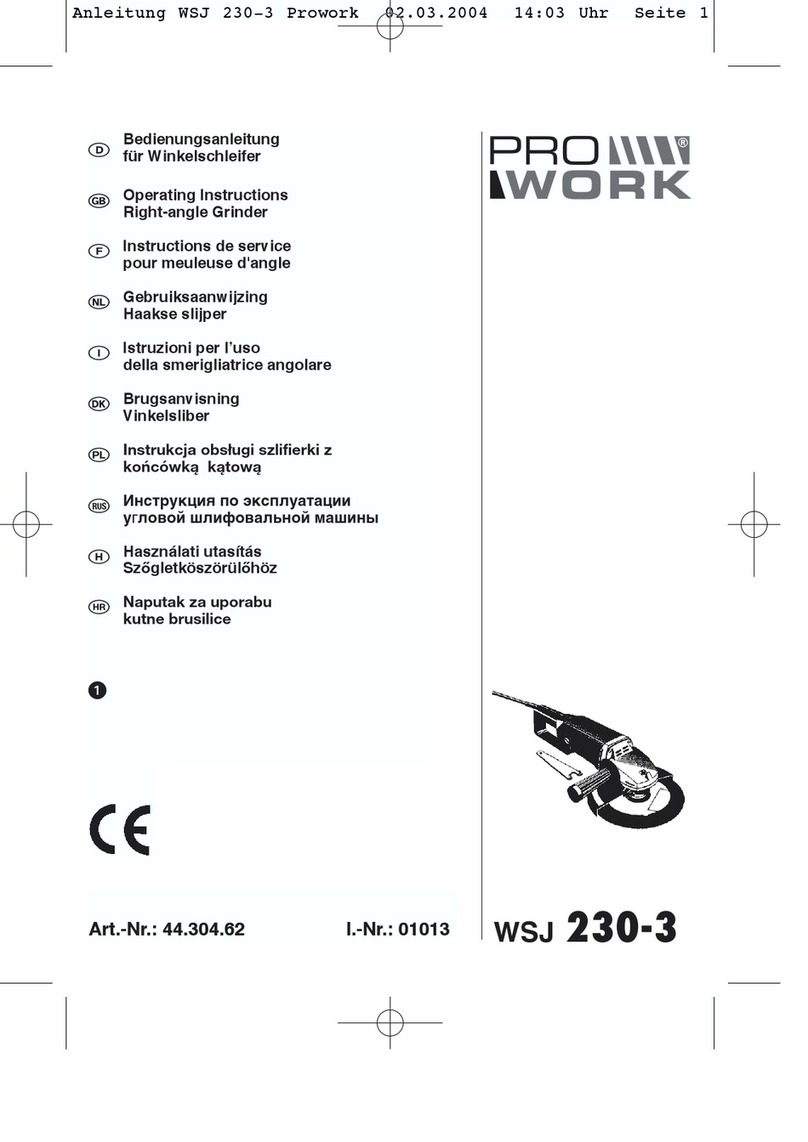 Pro Work WSJ 230-3 User manual