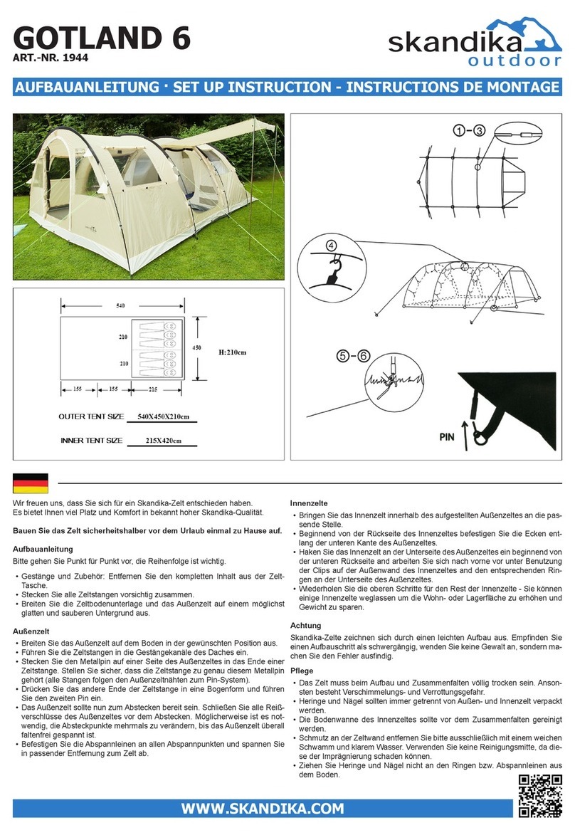 skandika outdoor GOTLAND 6 Setup Instruction
