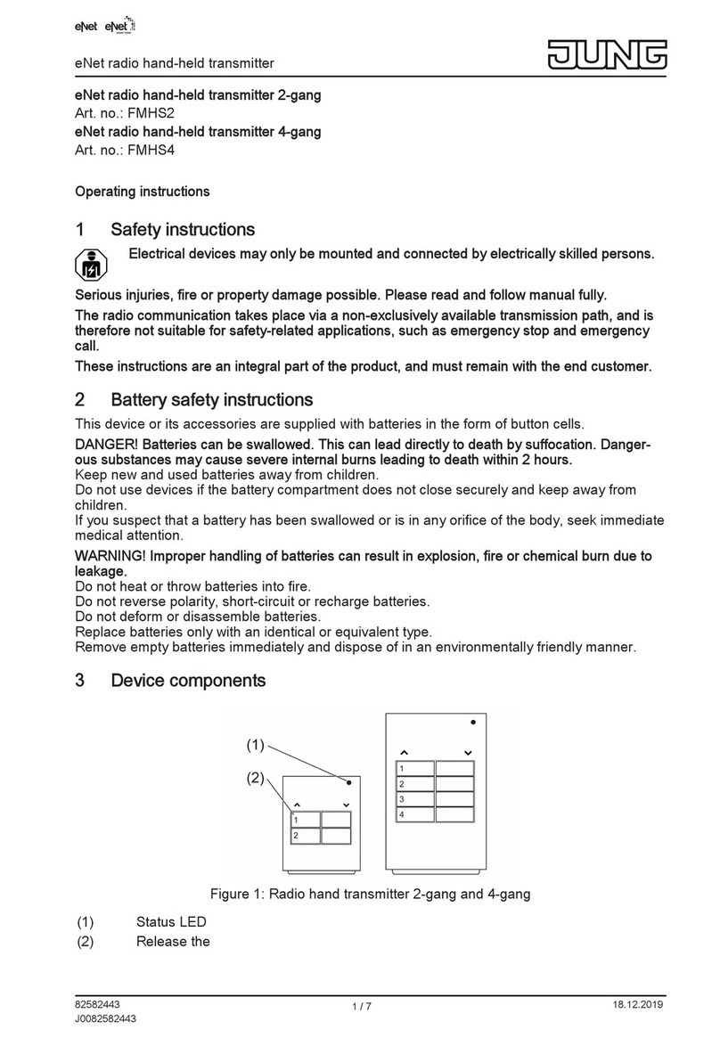 Jung eNet FMHS2 operating instructions