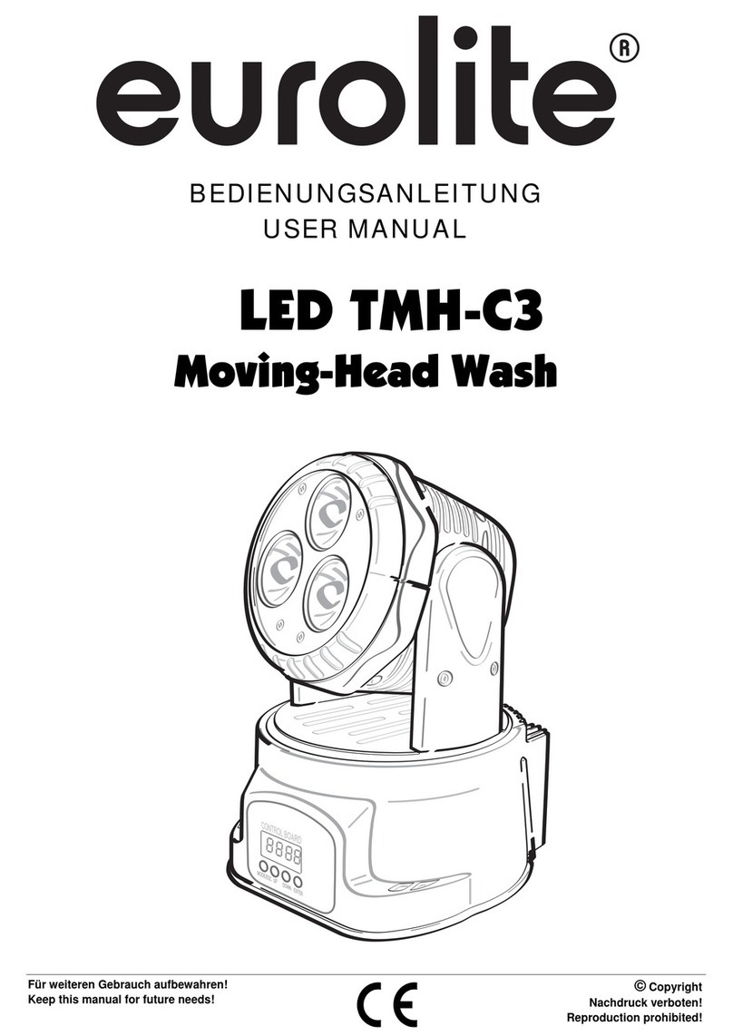 EuroLite LED TMH-C3 Moving-Head Wash user manual