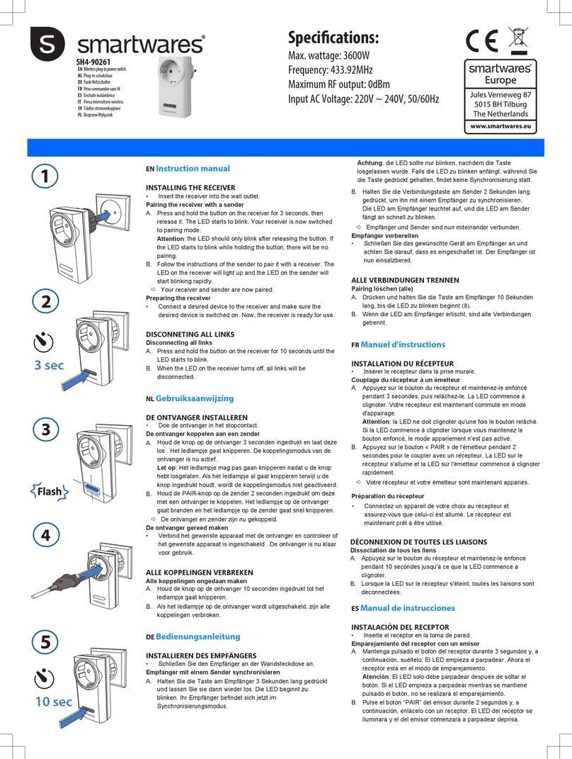 Smartwares SH4-90261 User manual