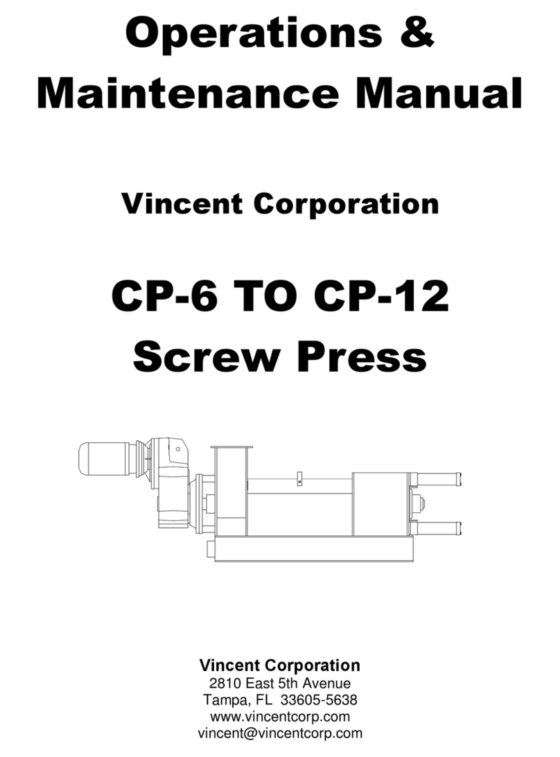 VINCENT CP-12 Operation & maintenance manual