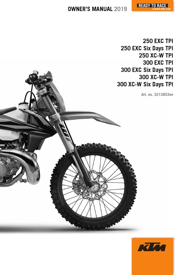 KTM 250 EXC Six Days TPI 2019 User manual