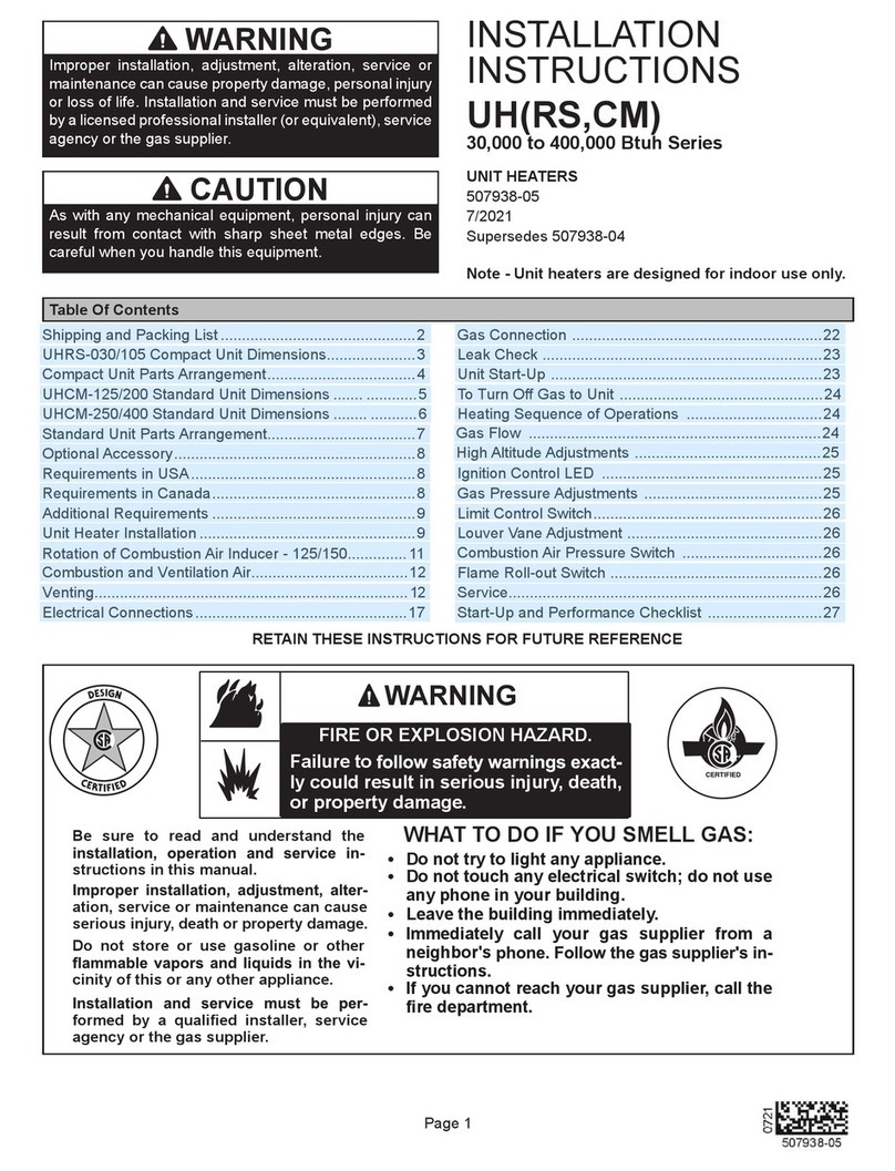 Adp UH Series installation instructions