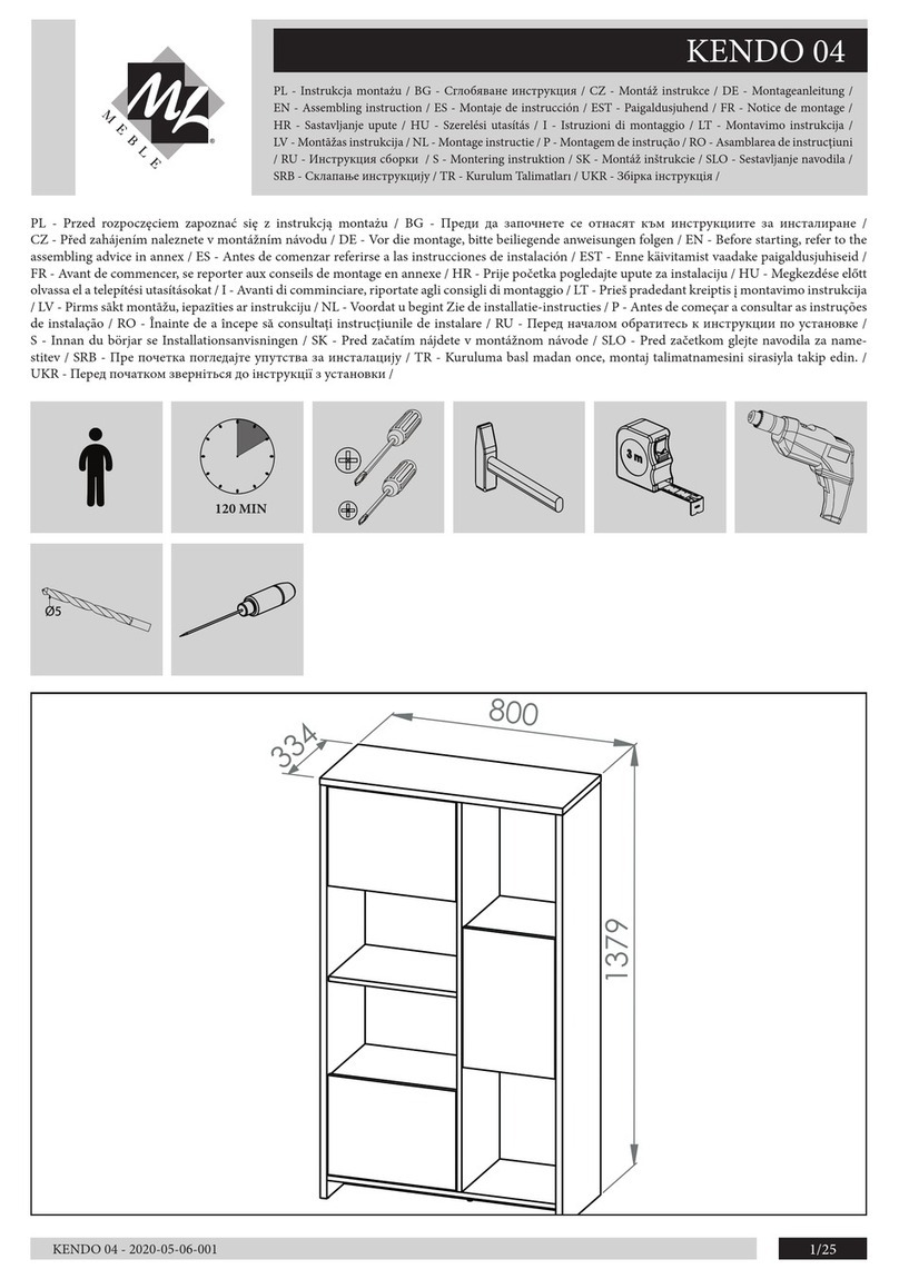 mlmeble KENDO 04 Assembling Instruction mlmeble KENDO 04 Assembling Instruction