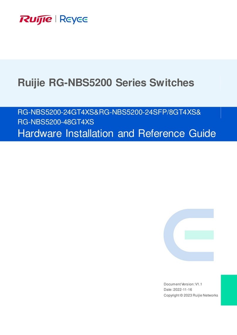 Reyee Ruijie RG-NBS5200 Series Installation and operating manual