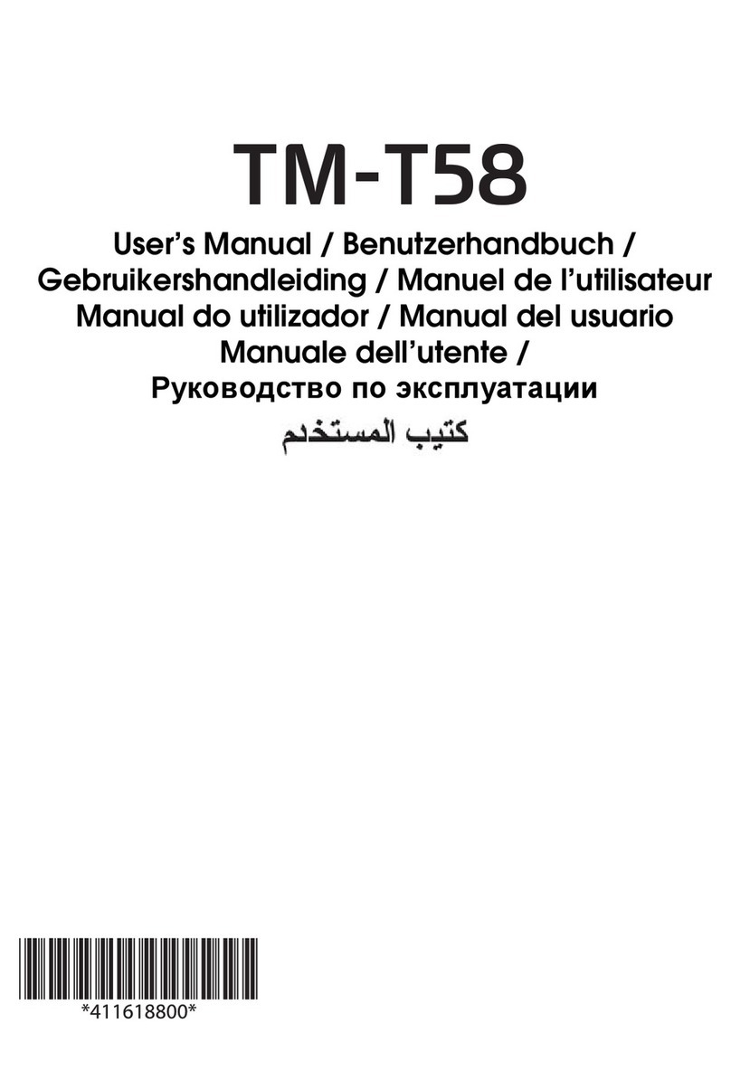 Epson TM-T58 User manual