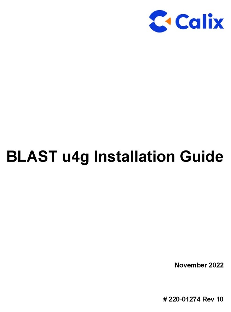 Calix BLAST u4g installation guide