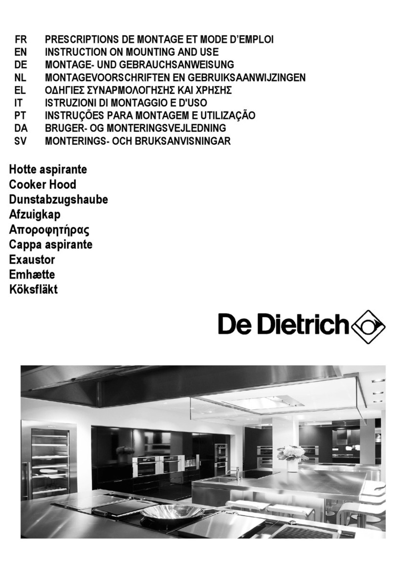 DeDietrich PLATINUM DHT7156X Technical manual