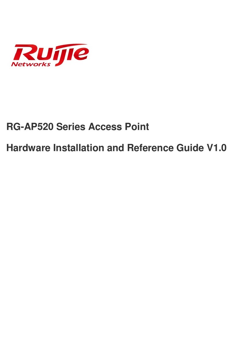 Ruijie RG-AP520 Series Installation and operating manual Ruijie RG-AP520 Series Installation and operating manual