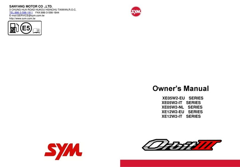 Sym ORBIT III XE05W2-EU Series User manual