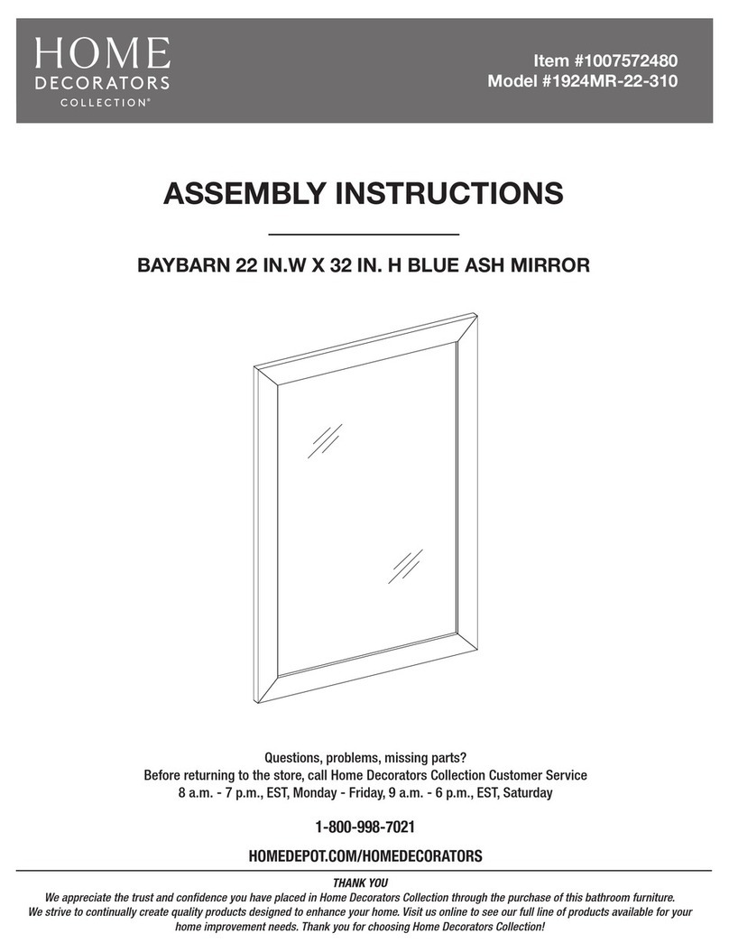 Home Decorators Collection BAYBARN 1924MR-22-310 Assembly instructions