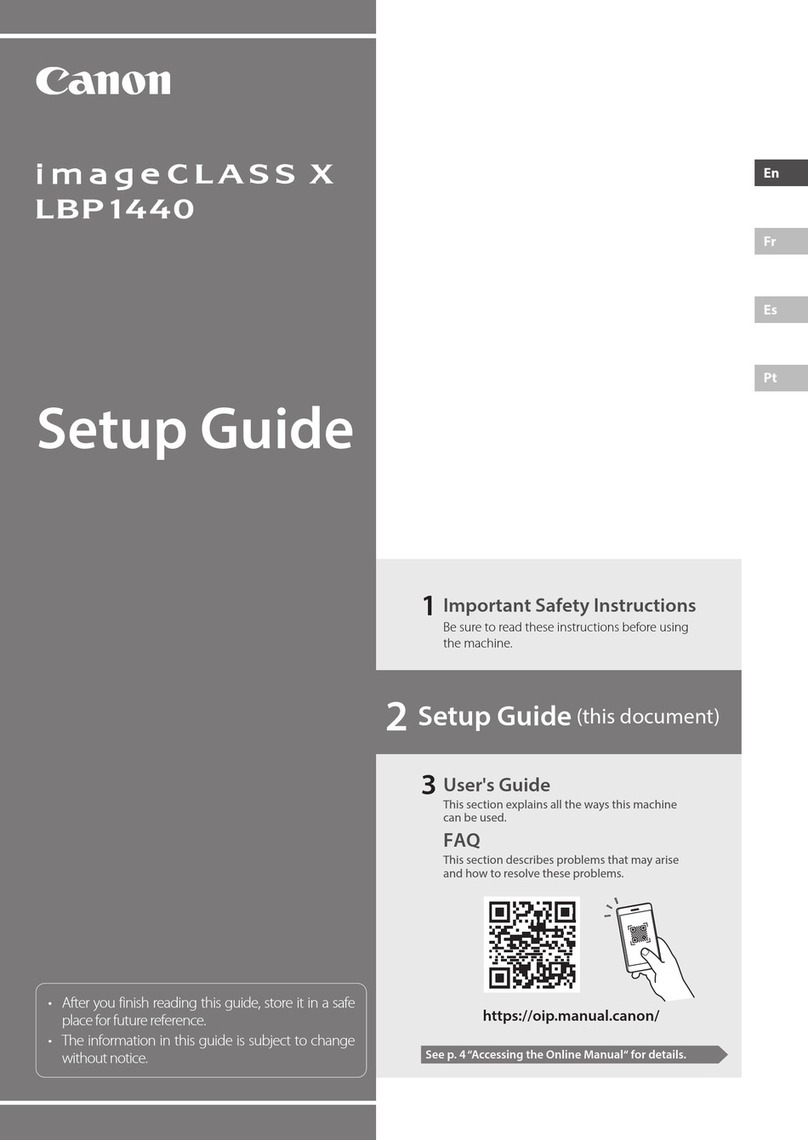 Canon imageCLASS X LBP1440 User manual Canon imageCLASS X LBP1440 User manual