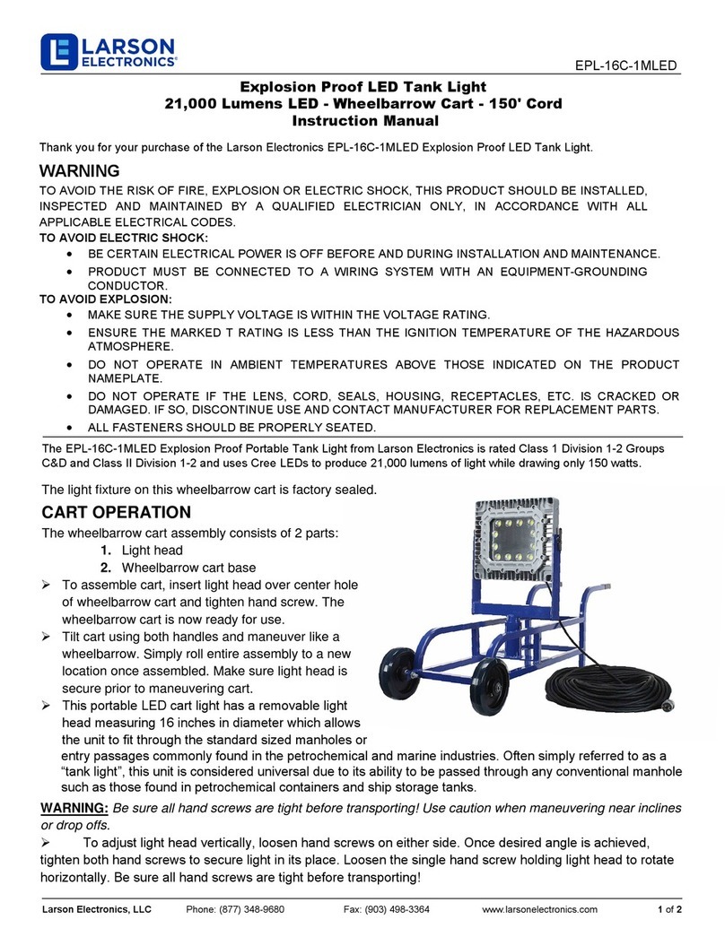 Larson Electronics EPL-16C-1MLED instruction manual
