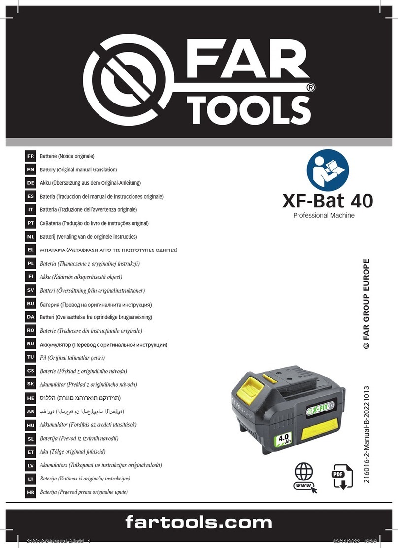 Far Tools XF-Bat 40 Original manual translation