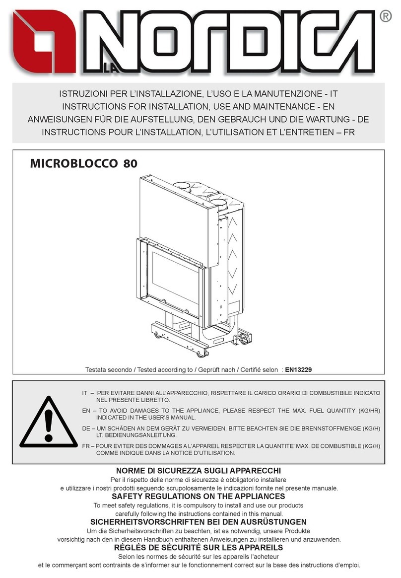 Nordica MICROBLOCCO 80 Instructions for installation, use and maintenance
