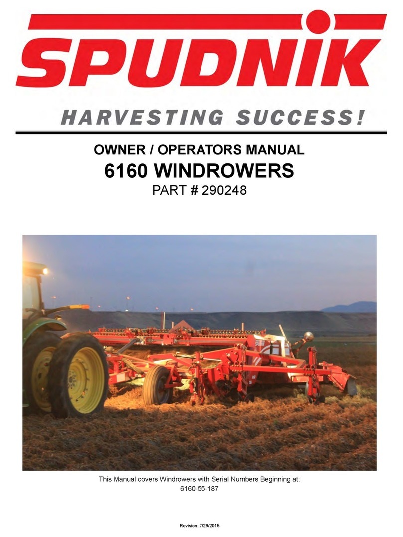 Spudnik 6160 WINDROWERS Owner's and operator's manual Spudnik 6160 WINDROWERS Owner's and operator's manual